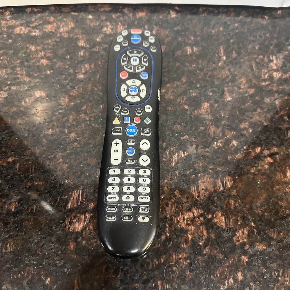 Cox URC 8820 CISCO Cable Remote Control Black Version 1.2 Replacement